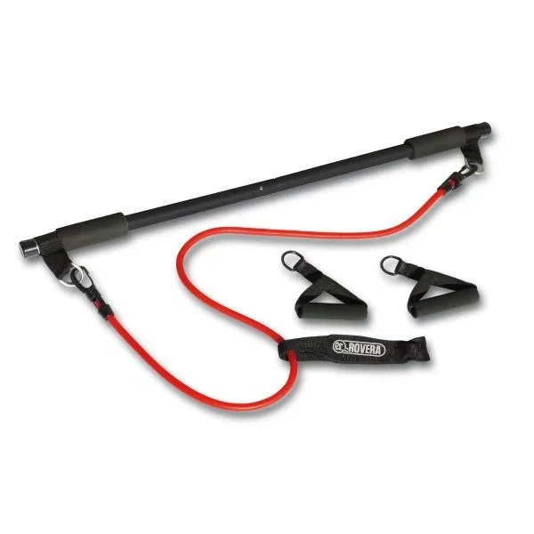 ROVERA Tone Plus Herramienta multifunción de Resistencia elástica, Adultos Unisex, Negro/Rojo, Talla Única