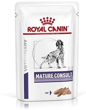 Royal Canin Veterinar Mature Consult Feline | 12 x 85g | Alimento Completo para Gatos | para Gatos de Edad Avanzada para un Cuidado óptimo | En una Bolsa Fresca