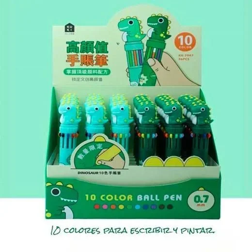 Roymart bolis 10 colores dinosaurios expositor de 36 c/surtidos