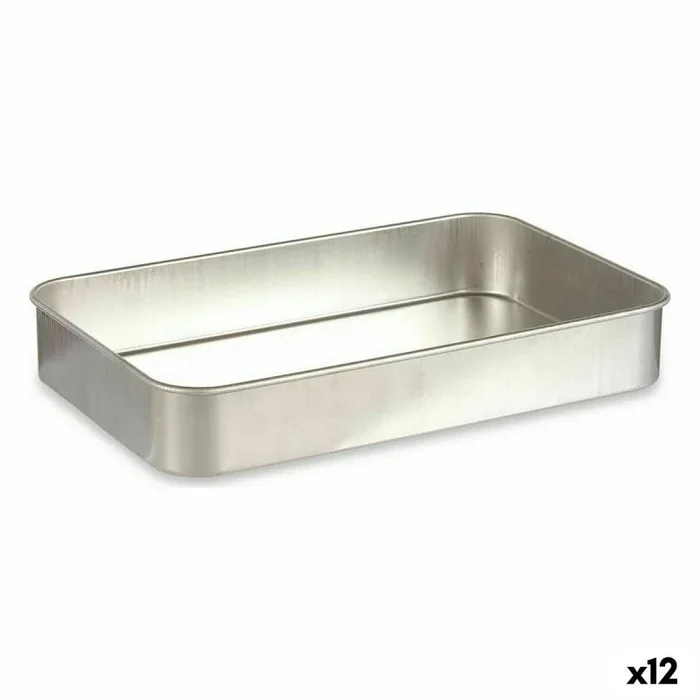 Rustidera plateado aluminio 41 x 6,5 x 26 cm (12 unidades)