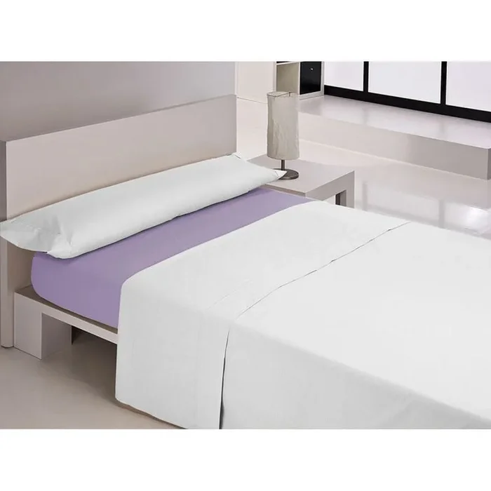 Sábana bajera ajustable happy home mix colors malva cama de 160