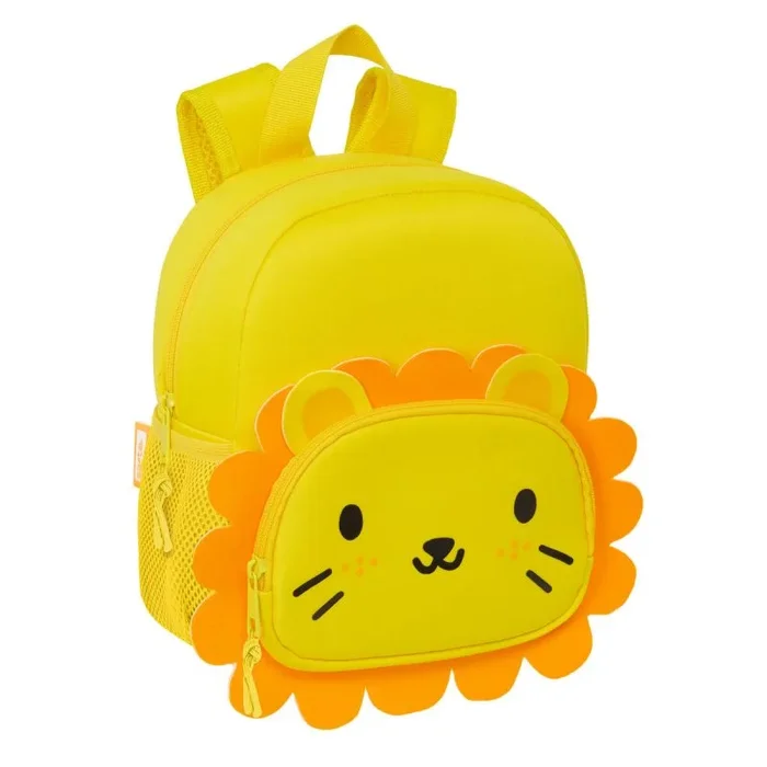 Safta LEÓN – Mochila Neopreno, Mochila Infantil, Ideal para Niños de Diferentes Edades, Cómoda y Versátil, 20x9x25 cm