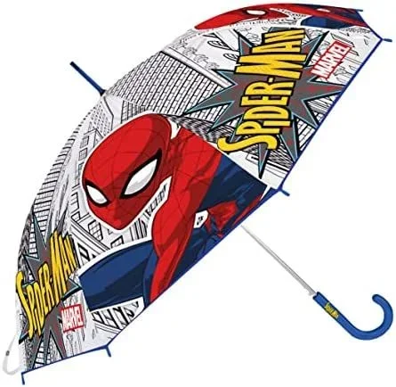 Safta paraguas manual 46cm azul spider-man «great power»