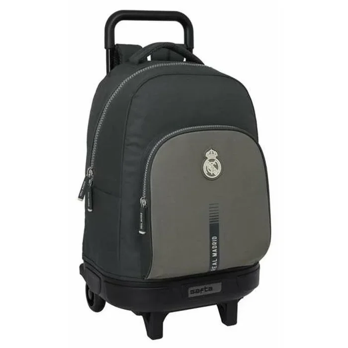 Safta Real Madrid 3ª EQUIPACIÓN 24/25 – Mochila Grande con Ruedas, Compacta, Extraíble, Ideal para Niños de Diferentes Edades, Cómoda y Versátil, Calidad y Resistencia, 33x22x45 cm