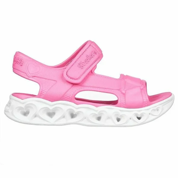 Sandalias Infantiles Skechers Lighted Molded Top Rosa 31