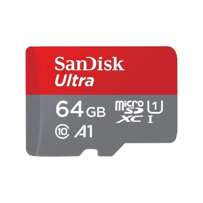 SanDisk 64GB Ultra Tarjeta de Memoria microSDXC con Adaptador SD, hasta 140 MB/s, Rendimiento de apps A1, UHS-I Clase 10, U1