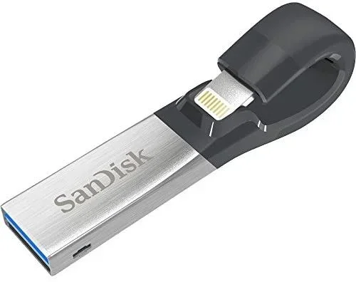 SanDisk iXpand – Memoria flash USB de 32 GB para iPhone y iPad, Negro