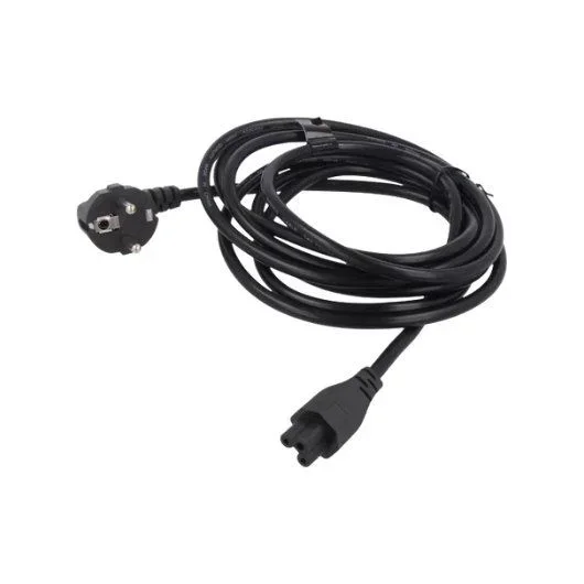 Savio Strom IEC 60320 C5 CEE 7/7 Sort 3m Stromkabel Negro C5 acoplador Enchufe tipo C