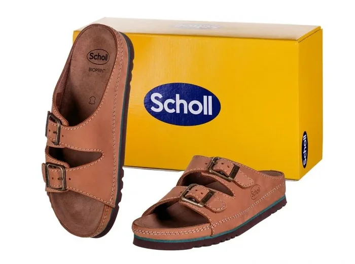 Scholl Air Bag Back Strap, Sandal Unisex adulto, Marrón, 38 EU
