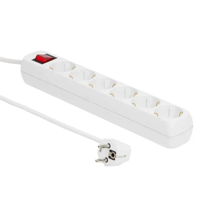 Schuko power strip 6-way 10m