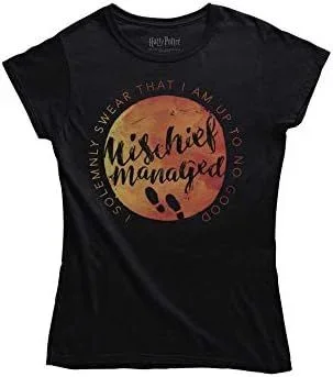 SD DISTRIBUCIONES Camiseta Mischief Managed Chica – Harry Potter – XXL
