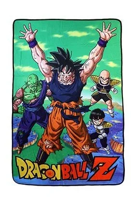SD TOYS – Manta Polar Verde de Dragon Ball Z, Manta Sofá 100 x 150 cm