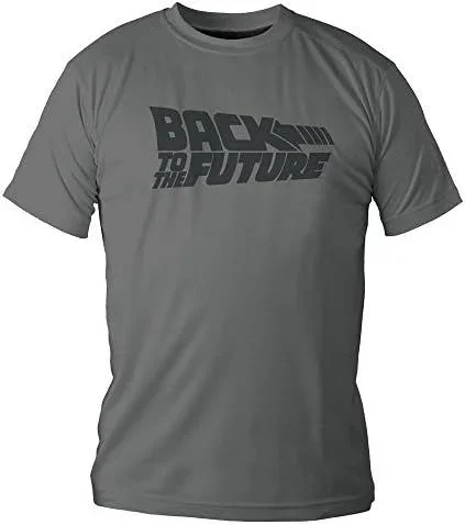 SD toys – T-Shirt Retour Vers Le Futur – Logo Gris Taille S – 8436546891147