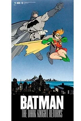 SD TOYS Caza Tie vs ala X Batman Y Robin Poster De Vidrio The Dark Knight Returns DC 30×60 Cm, Multicolor, 3x61x31 cm