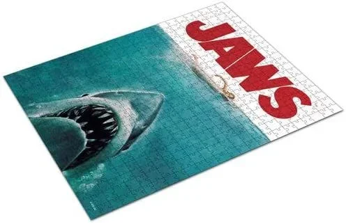 SD TOYS- Puzzle 500 Piezas VHS Tiburón Edición Limitada, Color Negro, Estándar (SDTUNI25589)