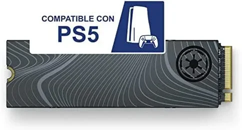 Seagate FireCuda SSD, Beskar Ingot Drive Special Edition, 500 GB, SSD interno, 2,5 pulgadas, velocidades de 6 Gb/s de 560/540 MB/s, para PS5 y PC, 3 años Rescue Services (ZP500GM3A033)