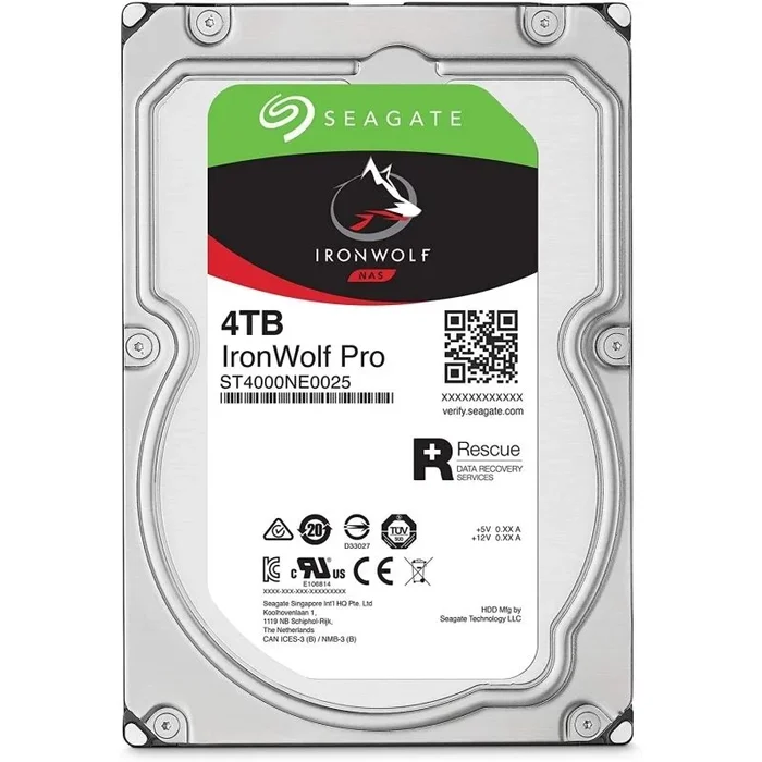 Seagate IronWolf Pro ST4000NE001 disco duro interno 3.5″ 4 TB Serial ATA III