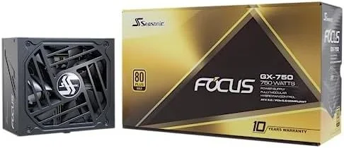 Seasonic FOCUS-GX-750 unidad de fuente de alimentación 750 W 20+4 pin ATX ATX Negro