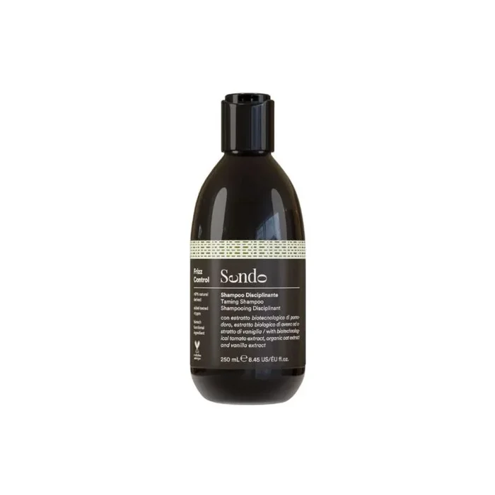 Sendo Champú Frizz Control para el Cabello | Taming Shampoo Anti Frizz | Controla el Cabello Encrespado | Extracto Biotecnológico de Tomate, Extracto Biológico de Avena, Extracto de Vainilla 250 ml