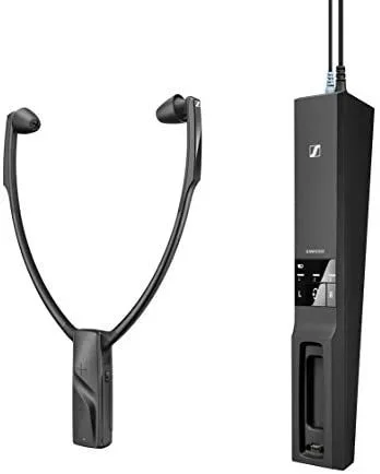 Sennheiser RS 5000 – Auriculares inalámbricos de TV digital, alcance de 70 metros, color negro