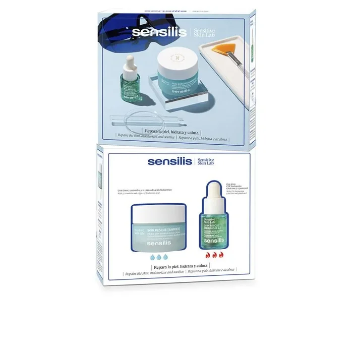 Sensilis – Pack Rescue Barrier, Crema Cutánea 50 ml y Sérum SOS 15 ml, Calma, Hidrata, Reduce y Repara, Apto para Pieles con Rojeces o Propensas a la Rosácea y/o Cuperosis