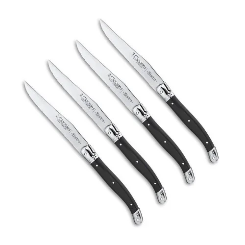 Set 4 cuchillos chuleteros bistro 11.5 cm – 4.5″ d 3 claveles