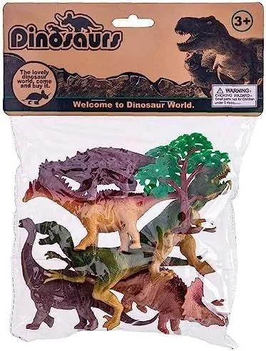 Set 6 dinosaurios vinilo 16 cm