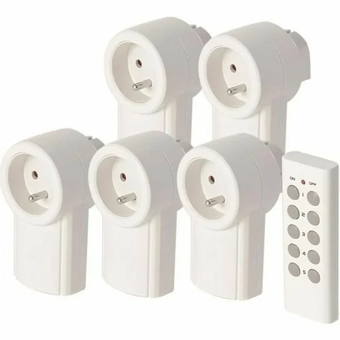 Set de enchufes con control remoto scs sentinel (5 unidades)