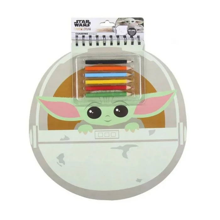 Set de papelería the mandalorian cuaderno (30 x 30 x 1 cm)