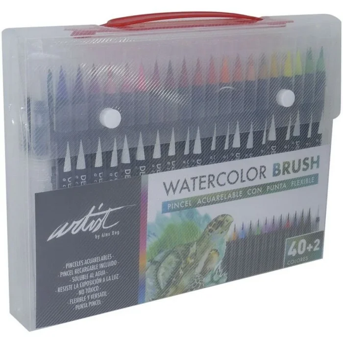 Set de rotuladores alex bog deluxe brush acuarelable multicolor