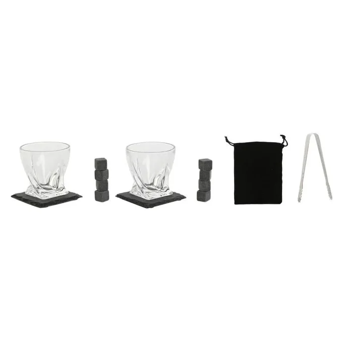 Set de whisky home esprit marrón pino