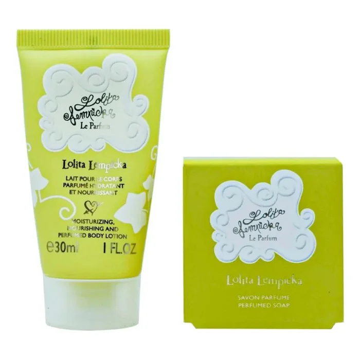 Set lolita lempicka: mon premier parfum, moisturizing, body milk, 30 ml + mon premier parfum, scented soap bar , 25 g *miniature