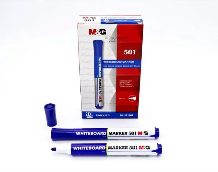 Set marcadores para pizarra 501 azul
