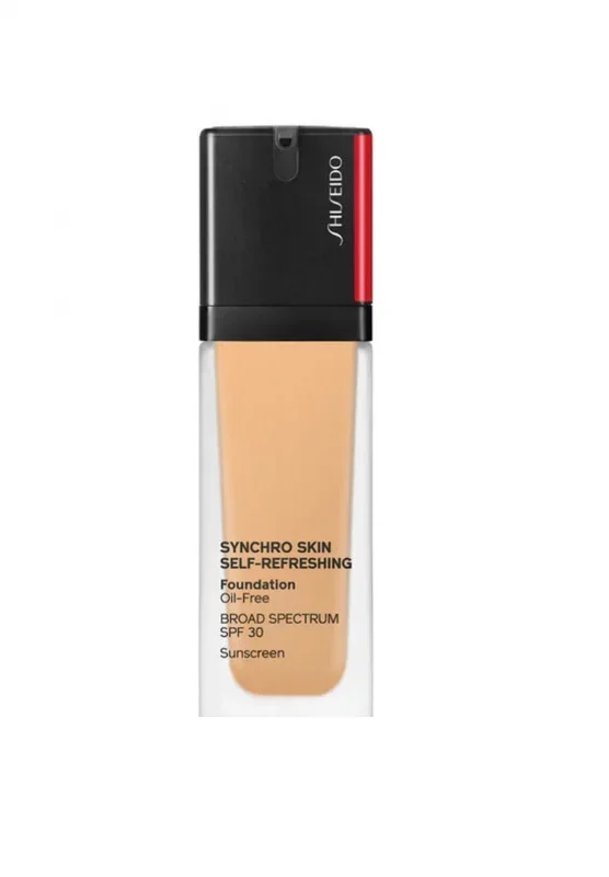 Shiseido, synchro skin self-refreshing, oil-free, liquid foundation, 350, maple, spf 30, 10 ml *tester