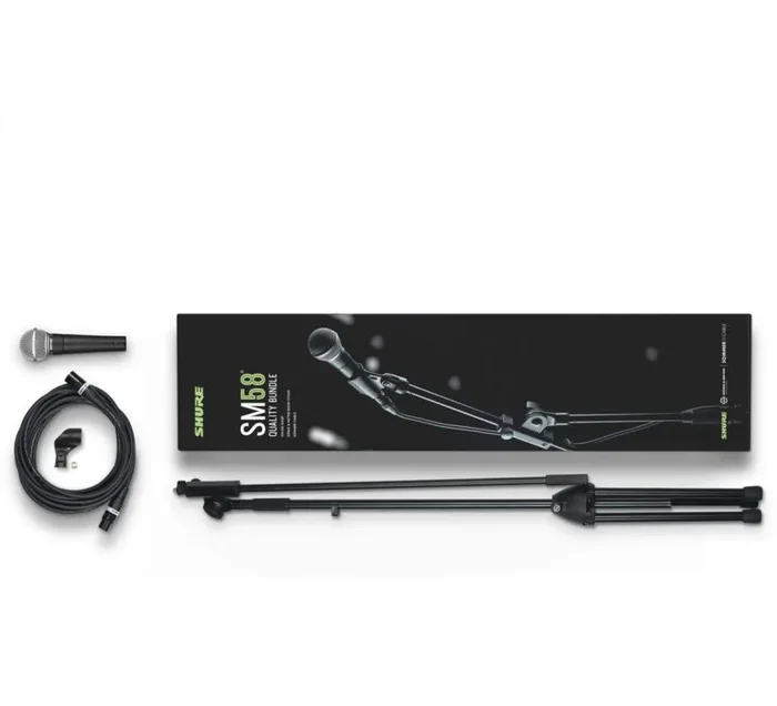 Shure sm58-km-som microphone black stage/performance microphone