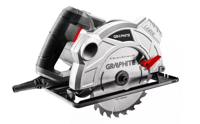 Sierra circular 1500w graphite hoja de sierra circular 185 mm