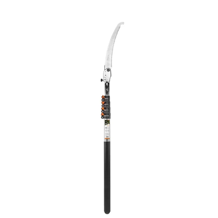 Sierra de Jardín Telescópica Plegable con Gancho V-Series – Mango Ajustable de 97 a 300 cm y Hoja de 32 cm en Acero SK5