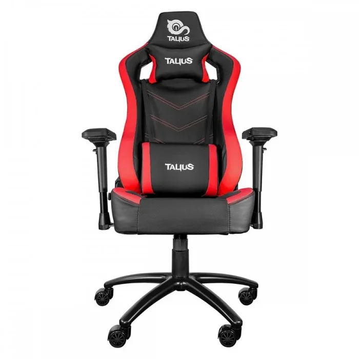 Silla gamer talius vulture negra/roja butterfly, 4d, base metwal, ruedas nylon