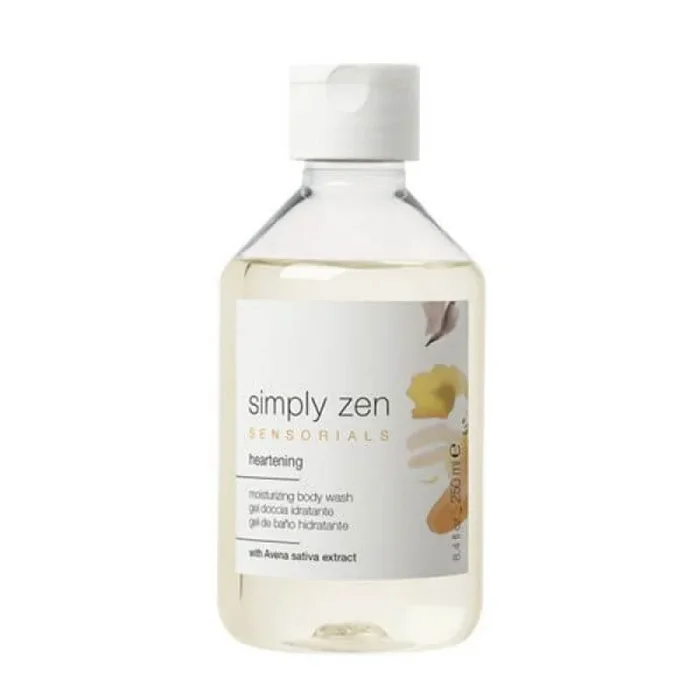 Simply Zen Heartening gel de ducha nutritivo, para todo tipo de piel, fórmula suave con efecto hidratante y relajante, 250 ml
