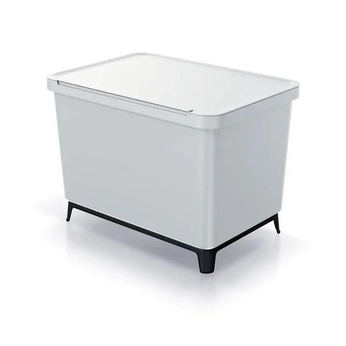 Sistema clasificador de reciclaje 4x10L color blanco KEDEN