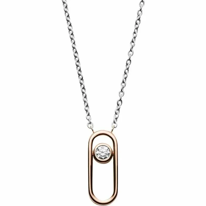 Skagen Collar para mujer con colgante y colgante de acero inoxidable con circonita SKJ1169998
