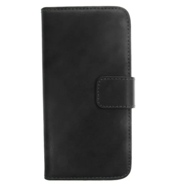 Slim leather book case for htc m8 mini – black 4250710553952