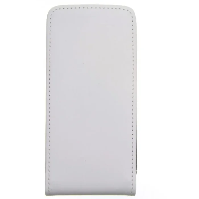 Slim leather flip case für iphone 4/4s – white