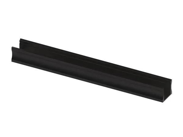 Slimline 15 mm – perfil de aluminio para tiras led – aluminio anodizado – color negro – 2 m