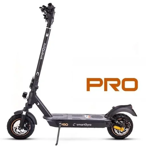 smartGyro K2 PRO Black – Patinete eléctrico de 48V 1000W, 15.000 mAh, Suspensiones Delanteras y Traseras, Display Multifunción, Ruedas de 10 Neumáticas (Black 1000w 15Ah)
