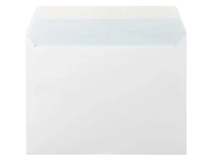 Sobre liderpapel n.16 blanco folio especial 260x360mm silicona caja de 250 unidades solapa recta