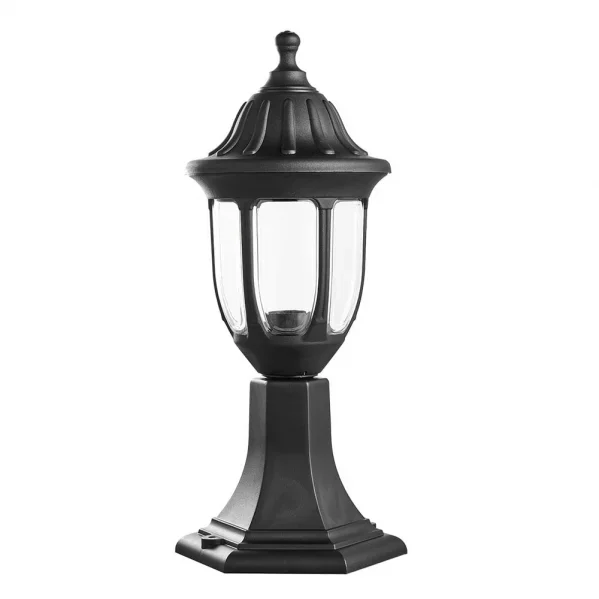 Sobremuro exterior angelica 1xe27 negro ip44 policarbonato 42,7×16,6d