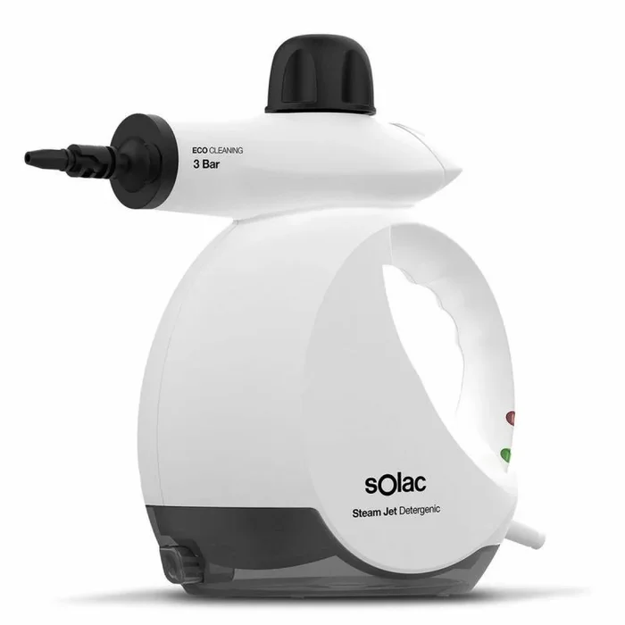 Solac S94902400 limpiador a vapor Limpiador a vapor portátil 0,175 L 1200 W Negro, Blanco