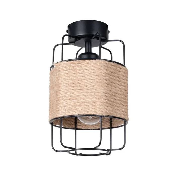 SOLLUX GIZUR Lámpara de techo – Lámpara con 1 fuente de luz E27 – Bombillas no incluidas – Lámpara de salón dormitorio – Lámpara minimalista de diseño moderno – 15x15x25cm