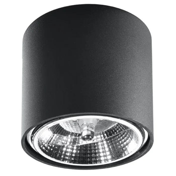 SOLLUX lighting Soffitto luce TIUBE nero L: 12, B: 12, H: 11, GU10, dimmable